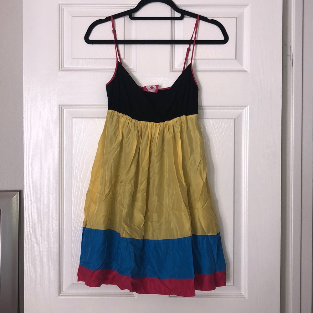 LF Laguna* 100% silk Lipsy Colorblock Dress